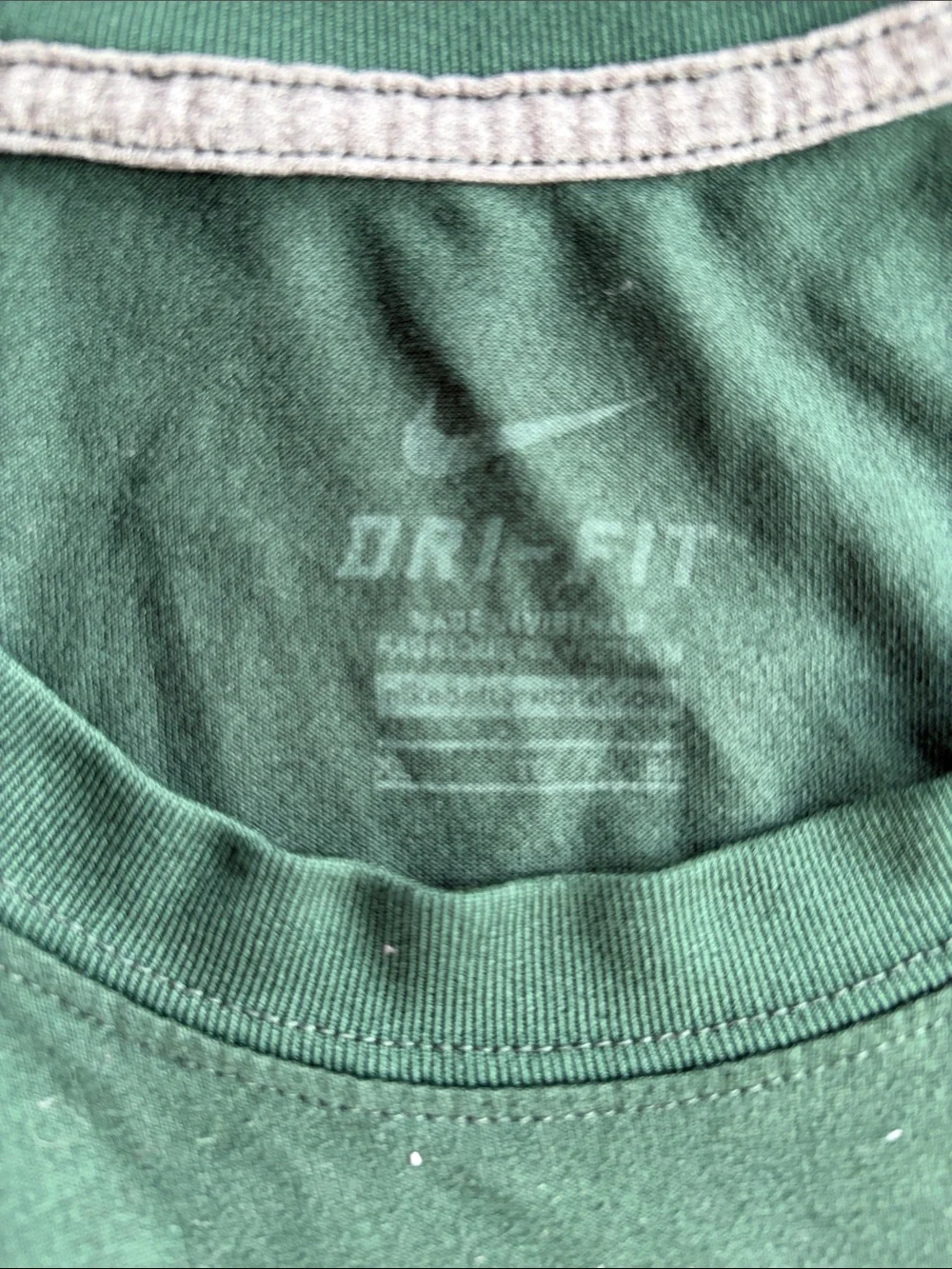 Nike Michigan State Basketball Dark Green Crew Tee